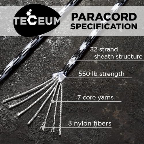 Paracord Rope 550 lb 4mm – Parachute Cord – Utility Camping Rope - Image 2