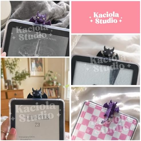 Kaciola Dragon Buddy Charm for Kindle, Sticky Peeker Charm for E-Reader Tablet or Laptop, Compatible with Kindle, Bookish Gift for Book and Fantasy Lovers - Image 6