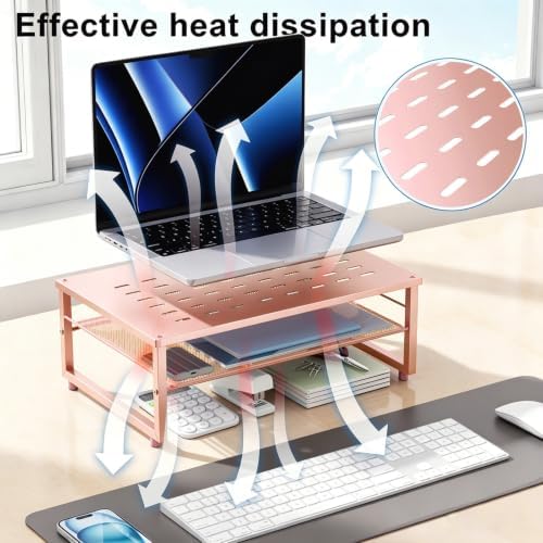 gianotter 2-Tier Metal Monitor Stand Riser - Image 3