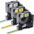3X Replace for DYMO Label Maker Refills D1 1/2 Inch 18Ft Pastel Colored Set by Freshworld