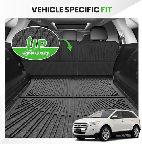 Cargo Liner for Ford Edge 2007-2014/Lincoln MKX 2007-2015, All Weather Cargo Mats for Edge Accessories, Heavy Duty TPE Trunk Mat, Car Accessories - Image 2