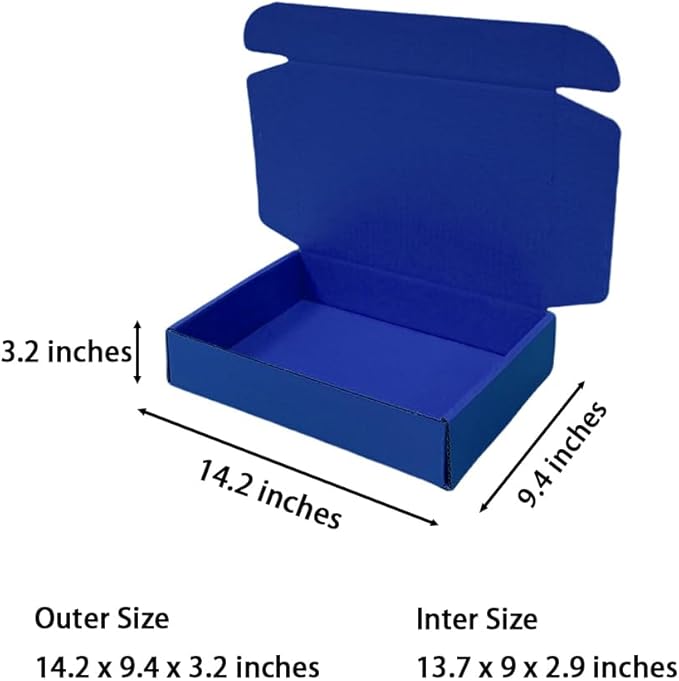 20 Pcs 14.2 x 9.4 x 3.2 inches Shipping Boxes - Image 2