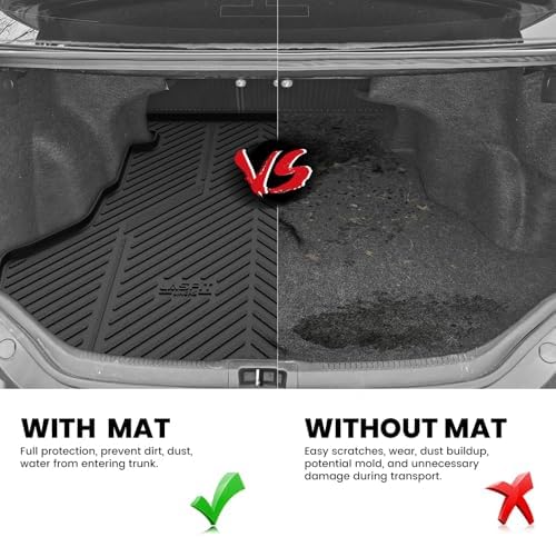 LASFIT Cargo Mat for Toyota Camry 2015-2017 (Only Fit Gas, Not Fit Hybrid) - Image 4