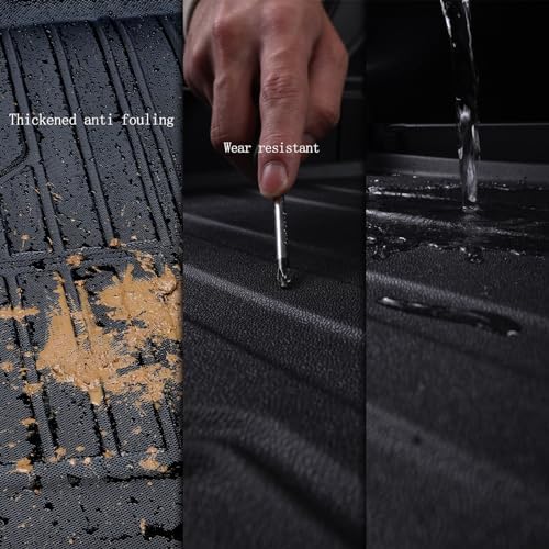 Floor Mats for 2022-2026 Nissan Pathfinder 8 Seats (Not Fit 7 Seats) TPE All Weather Protection Floor Liners & Cargo Liners& Backrest Mat for Pathfinder Accessories - Image 6