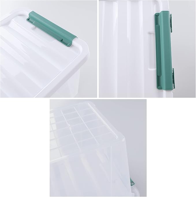 20 Quart Stackable Plastic Storage Bins - Image 3