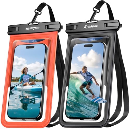 Rynapac Waterproof Phone Pouch 2 Pack, Waterproof Phone Case, [Up to 8.5''] by Rynapac