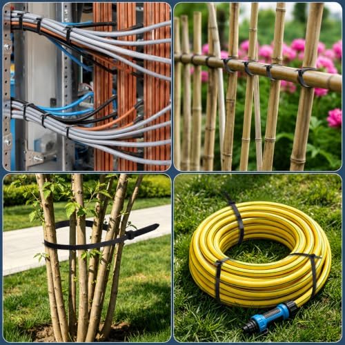 Large Zip Ties 48 inch,20 Pack Long Zip Ties Heavy Duty Big Black Cable Ties with 220 lb Tensile Strength. - Image 5