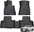 Wailtnb-Floor Mats Custom for Genesis GV80 2021-2026 5 Seats (Not for Coupe) All Weather Waterproof TPE Car Floor Liners Fits Front&2nd Row Full Set Black Accessories by Wailtnb