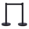 DuraSteel Black Crowd Control Barriers Stanchions by DuraSteel