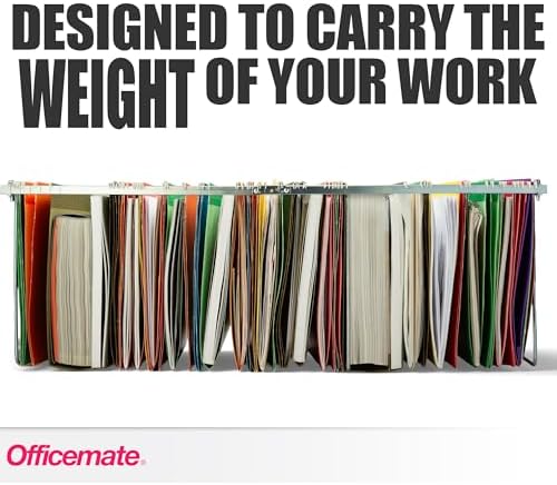 Officemate Hanging File Frame for Letter Size Hanging Folders, Adjustable Steel Drawer Organizer for Desks, Cabinets and Shelves, 24 to 27 Inch, Set of 2 - Image 4