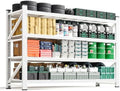 Letaya 71.3" W Metal Storage Shelves,5000LBS Heavy Duty Garage Shelving Units, 4 Tier Adjustable Utility Rack Shelf,Large Industrial Shelves,for Shop,Warehouse,Basement (71.3" W x 24" D x 70" H) by LetayaMetalCabinets
