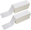 2 Stacks Fanfold 4" x 6" Direct Thermal Labels, 2000 Labels Per Stack, by FungLam
