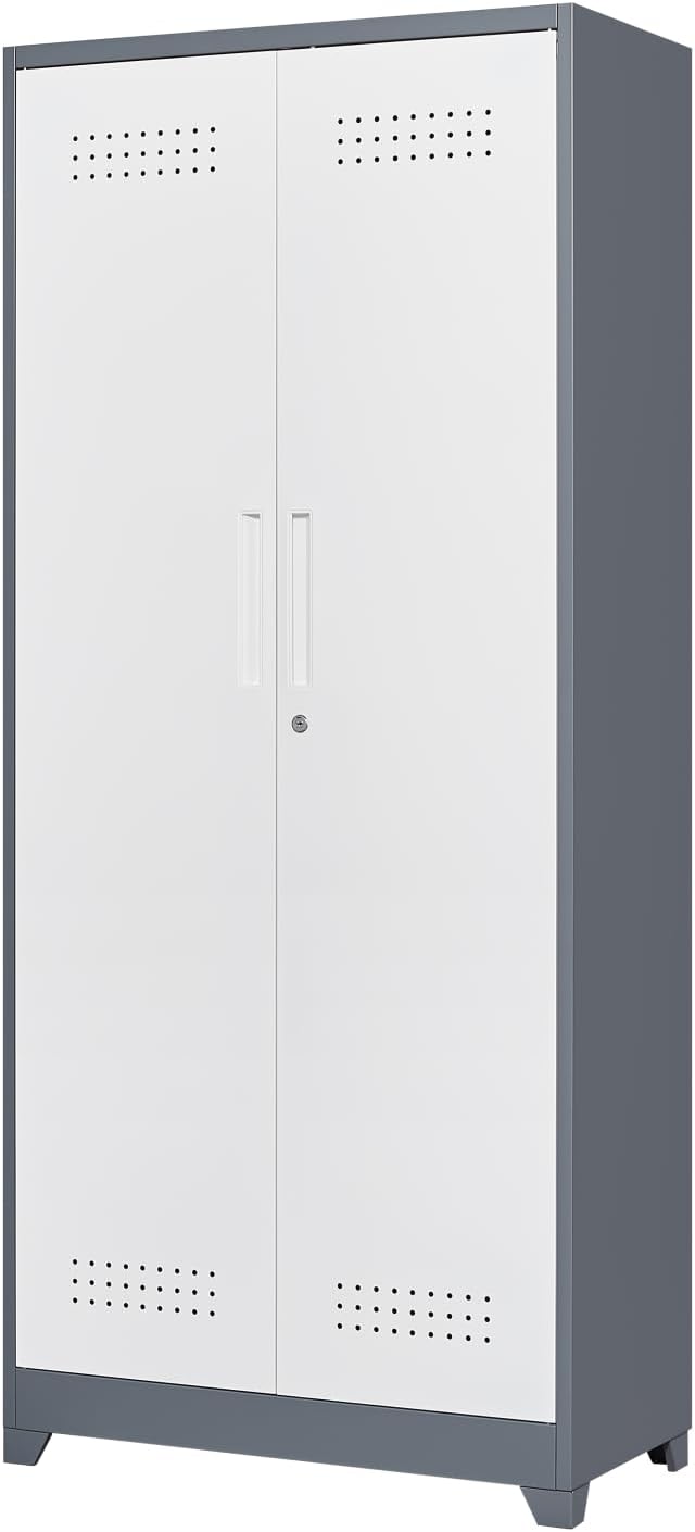FLEXIMOUNTS 73'' Tall Metal Storage Cabinet - Image 7