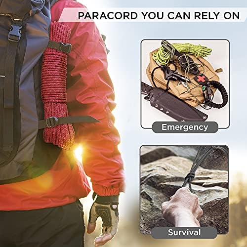 Paracord Rope 550 lb 4mm – Parachute Cord – Utility Camping Rope - Image 7