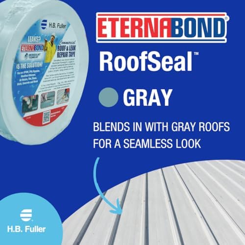EternaBond RoofSeal Gray 2" x50' MicroSealant UV Stable RV Roof Seal Repair Tape | 35 mil Total Thickness - EB-RG020-50R - One-Step Durable, Waterproof and Airtight Sealant - Image 6