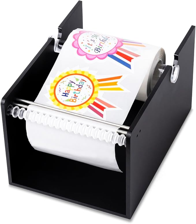 Manual Label Sticker Dispenser for Rolls of Stickers by IneVibeforEveryday