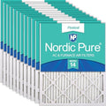 Nordic Pure 18x20x1 Pleated MERV 14 Air Filters 12 Pack by NordicPure