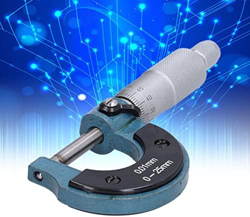 Outside Micrometer, Stainless Steel Thickness Measuring Tool with Wrench, 0-25mm Range, 0.01mm Precision - Image 7