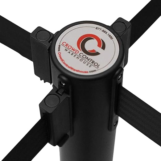 Crowd Control Warehouse CCW Series RBB-100 Set of 2 Stanchions - 11 Ft - Image 6