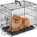 DUMOS 18 Inch Dog Crate, Foldable Puppy Small Dog Cage Pet Kennel by DumosLifestyle