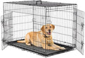 DUMOS 42 Inch Dog Crate, Foldable Medium Large Dog Cage Pet Kennel by DumosLifestyle