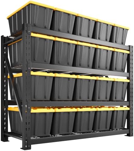REIBII 11000LBS Heavy Duty Garage Shelving,Ultra-Sturdy Steel for Basement by REIBII