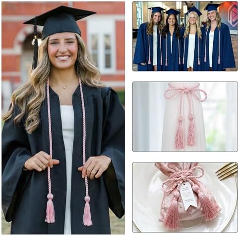 GraduationMall Graduation Honor Cord Polyester 68" Pink - Image 5