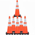 6 Pack 28" Inch Orange Traffic Safety Cones by TRAFFIC+KONTROL