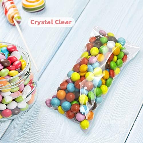 Morepack 3x7 In Cookie Bags Clear Self Sealing Cellophane Treat Bags 200Pcs - Image 4