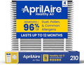 Genuine AprilAire 210 Replacement Filter for AprilAire Whole-House Air Purifiers - MERV 11, Clean Air & Dust, 20x25x4 Air Filter (Pack of 4) by AprilAire