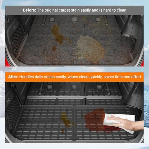 powoq 7&8 Seats Cargo Mat Compatible with 2019-2026 Subaru Ascent - Image 3