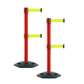Montour Line MSR630D Set of 2 Retractable Belt Barrier Stanchion, Heavy-Duty by Montour+Line