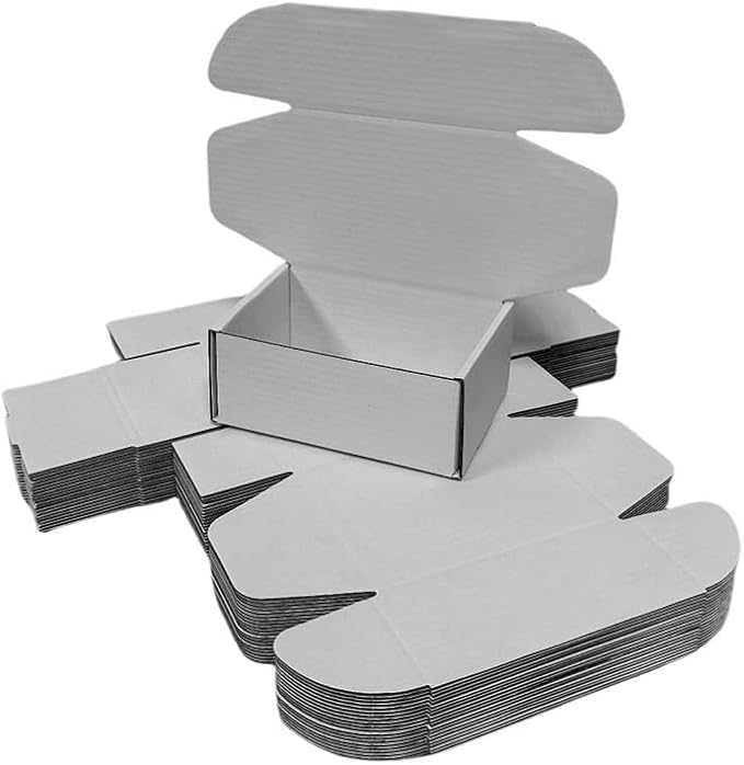 50 Pcs 4.3 x 3.1 x 2 inches Mini Size Corrugated Cardboard Gift Boxes - Image 3