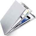 Aluminum Clipboard with Storage, Form Holder Steel Stainless Binder with Metal by Sunnyclip