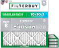 Filterbuy 10x10x1 Air Filter MERV 8 Dust & Allergy Defense (4-Pack) by Filterbuy