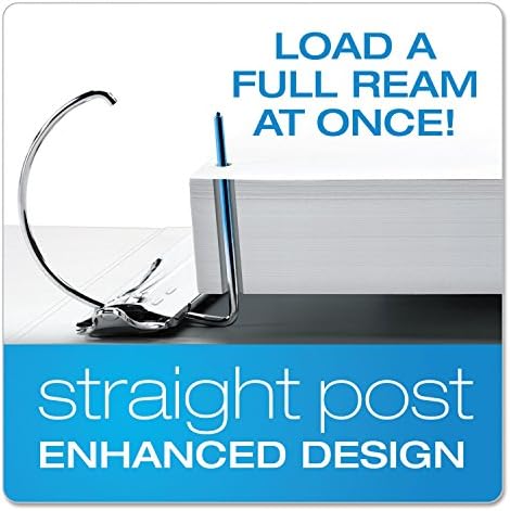 Cardinal ExpressLoad 3 Inch D-Ring Binder, 675 Sheet Capacity, ClearVue Cover, Locking D-Rings, White Binder (49130) - Image 2