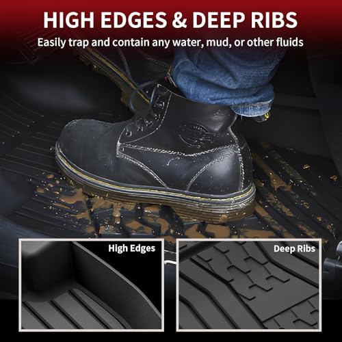 LASFIT Floor Mats for Lincoln Nautilus 2019-2023 Black - Image 4