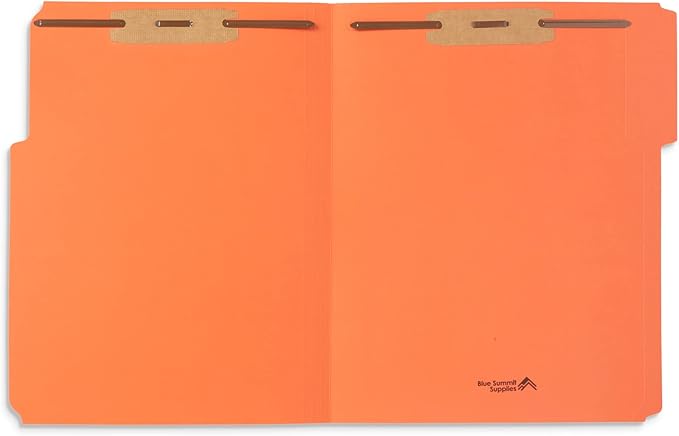 50 Orange Fastener File Folders - Image 4