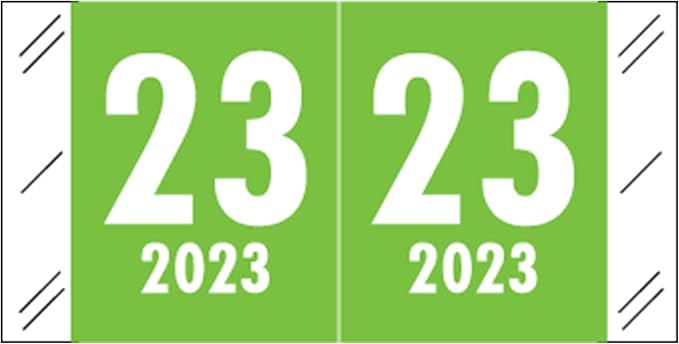 2023 Year Stickers, Doctor Stuff 2023 Chart Stickers, Light Green Colored by DoctorStuff