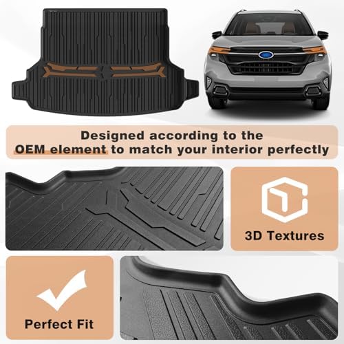 TripleAliners Trunk Mat for 2025-2026 Subaru Forester, Not Fit Hybrid - Image 5