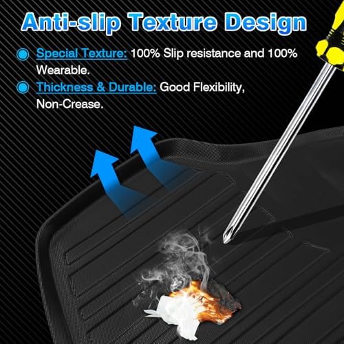 Cartist Cargo Liner Fits for Honda Accord 2013 2014 2015 2016 2017, All Weather Rear Trunk Mat for Accord Accessories Heavy Duty Car Cargo Mat - Image 4