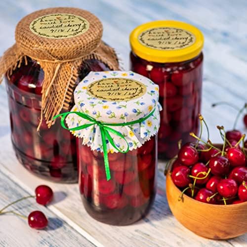 2" Homemade With Love Stickers, Kraft Jam and Jelly Jar Canning Labels With 2 Lines for Writing, Mason Jar Labels for Bottles, 500 per Roll - Image 3