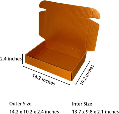 20 Pcs 14.2 x 10.2 x 2.4 inches Larger Size Shipping Boxes - Image 2