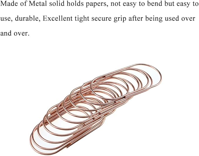HAHIYO Paper Clips Sturdy 2 inches Length 30 Pack Wide Paperclips Heavy Duty - Image 6