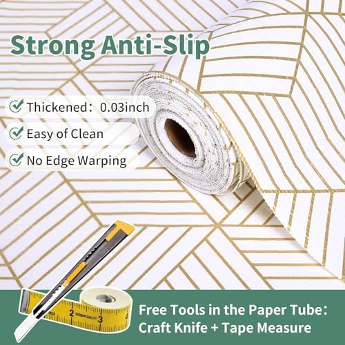 Shelf Liners for Kitchen Cabinets 23.6in x 20FT Non Adhesive Cabinet Liner - Image 2