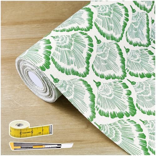 Shelf Liners for Kitchen Cabinets 17in x 20FT, Non Adhesive Cabinet Liner by Kimhan