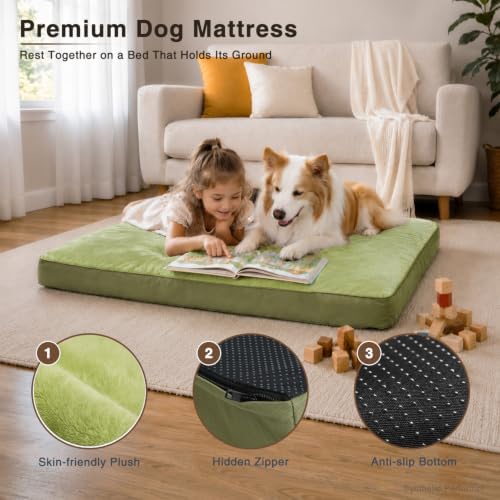 NUPIDA Waterproof XL Extra Large Dog Crate Bed with Washable Cover, 41x27 - Image 3
