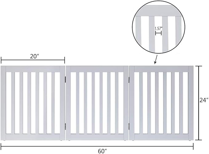unipaws 24”H Free Standing Pet Gate - Image 5