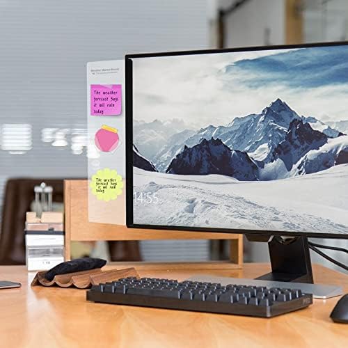 Office Desk Accessories 3pcs Multifunction Computer Monitor Memo Board - Transparent Computer Side Panel Memo Creative Monitor Side Panel Suitable for Office Home Desktop - Image 6