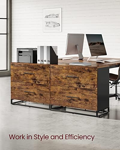 VASAGLE Lateral File Cabinet, Home Office, 2 -Drawer Filing Cabinet - Image 6
